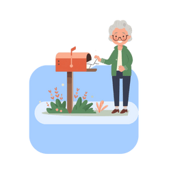 Dziadkowie otrzymują gazetę rodzinną FamilyBee