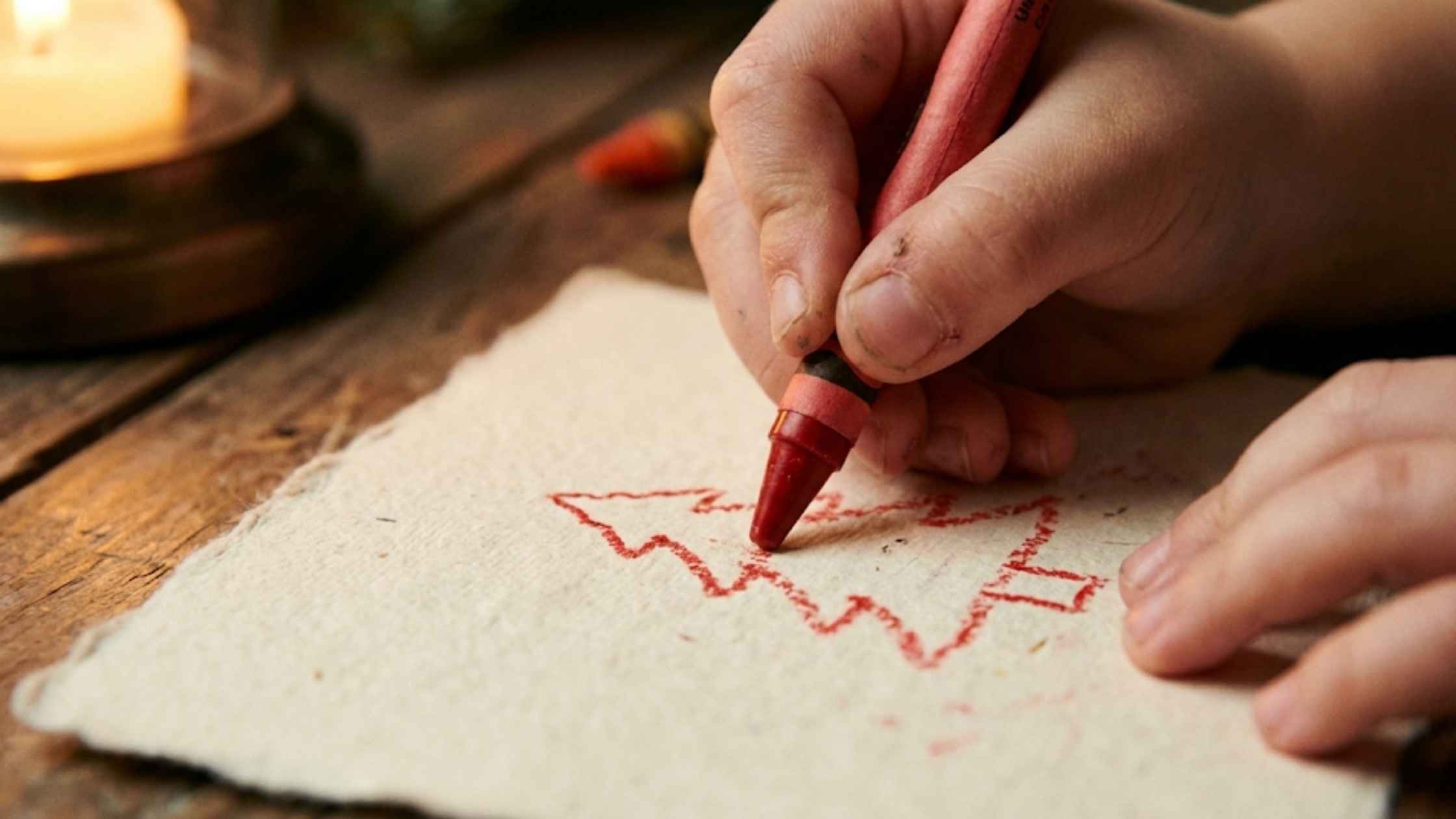 Ręcznie robiona kartka świąteczna dla babci od wnuków