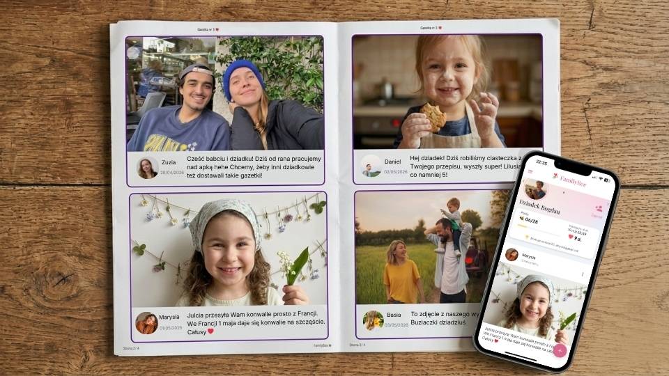 Przykładowa rodzinna gazetka FamilyBee
